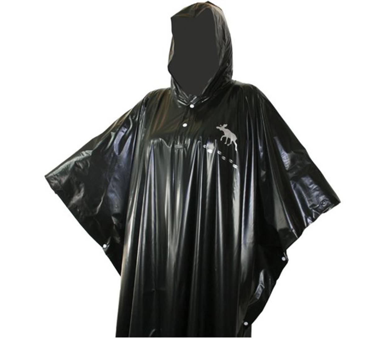 Regnponcho med elgdesign