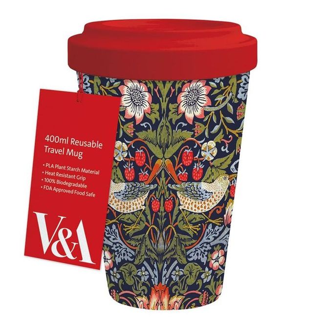 Hovedbilde Kaffekrus Strawberry Thief – William Morris – 400 ml