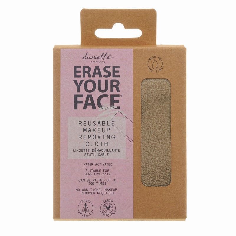 Erase Your Face – Gjenbrukbar sminkefjerningsklut, grå fra Danielle Creations