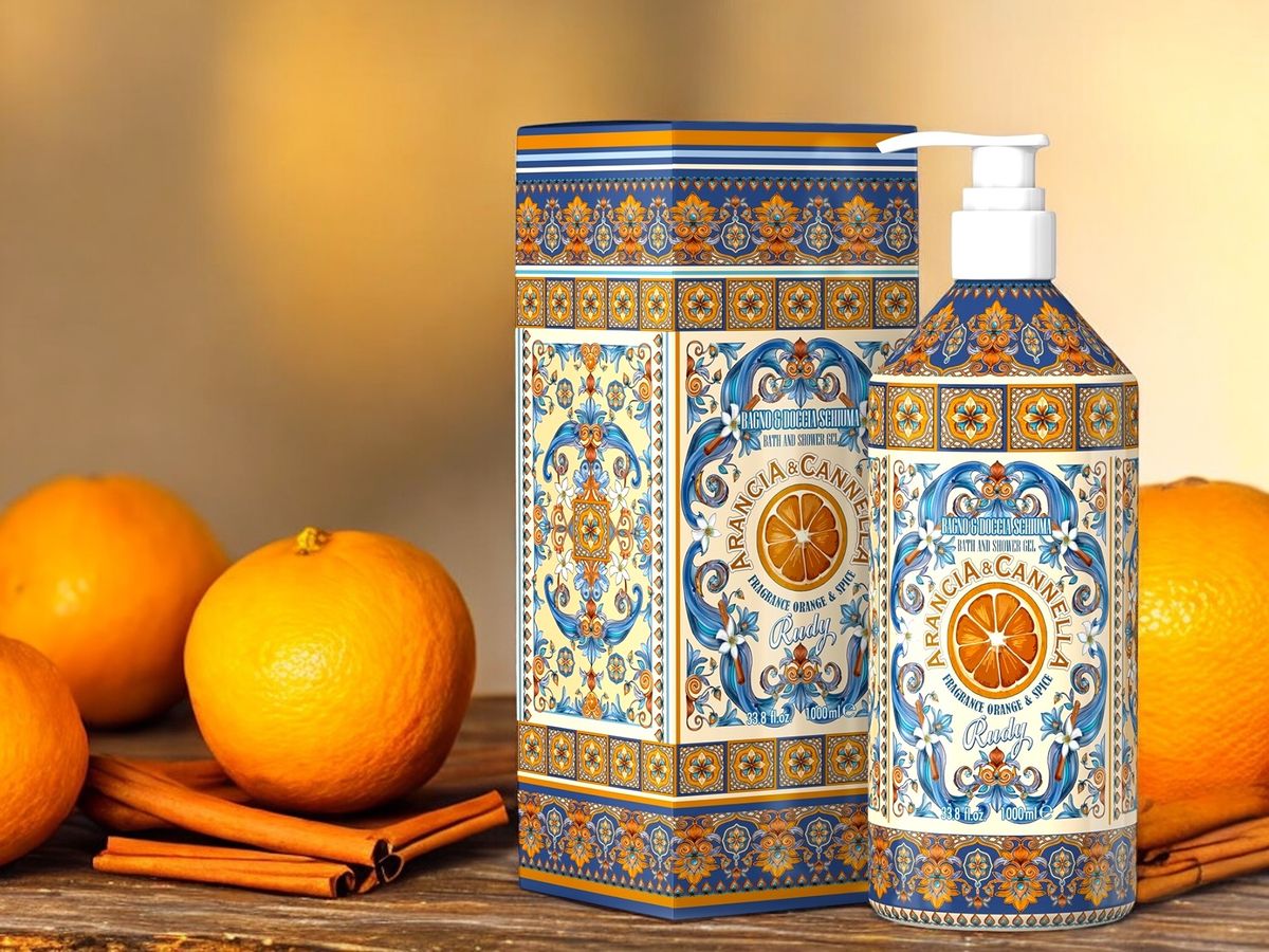Rudy Profumi Badeskum & Dusj Orange Cinnamon 1L