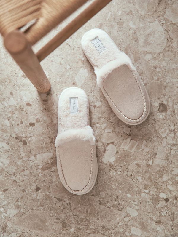 Slip-in Tøfler Bowen S/M, beige - Vinga