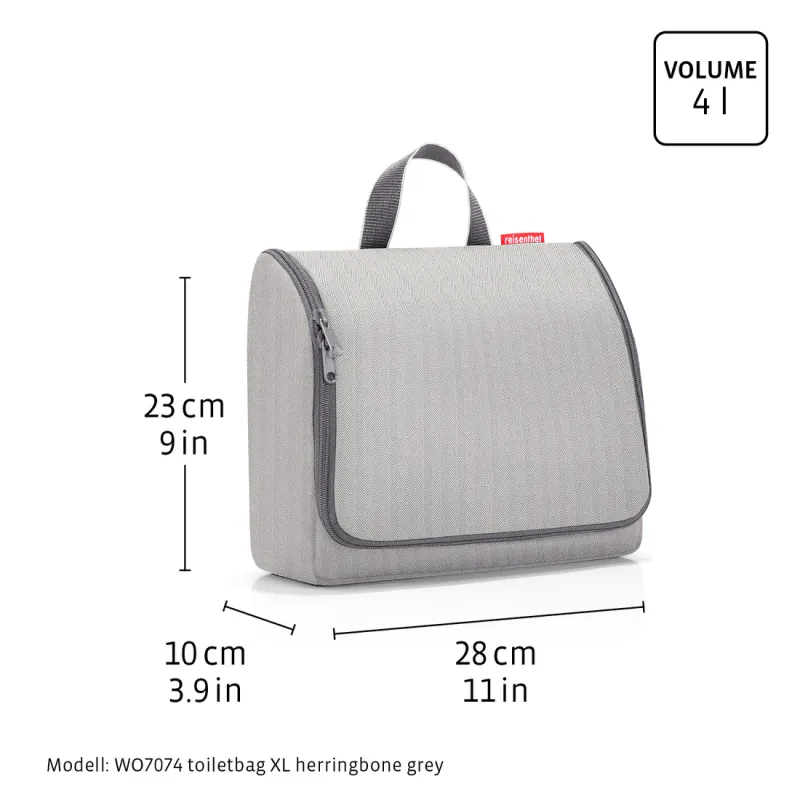 Reisenthel Toalettmappe 4L XL (opphengbar), Herringbone Blue