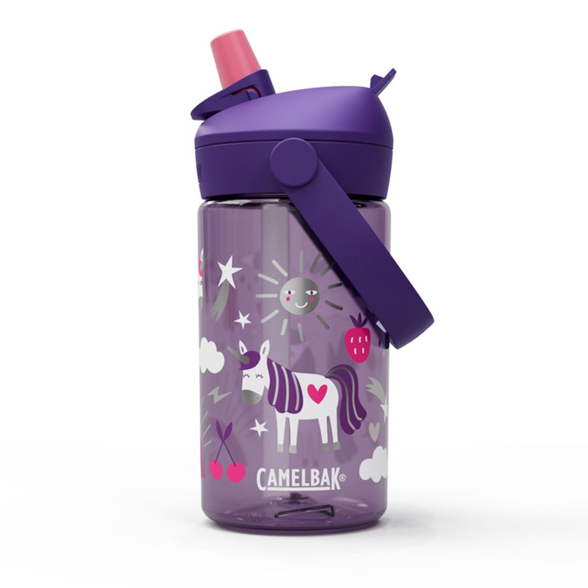 Camelbak Drikkeflaske Barn, Thrive Flip Straw Kids 400mL, Unicorn Party