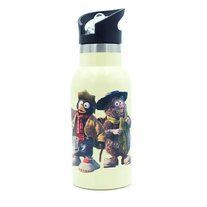 Hovedbilde Flåklypa drikkeflaske Gul, Ludvig & Solan - 350 ml