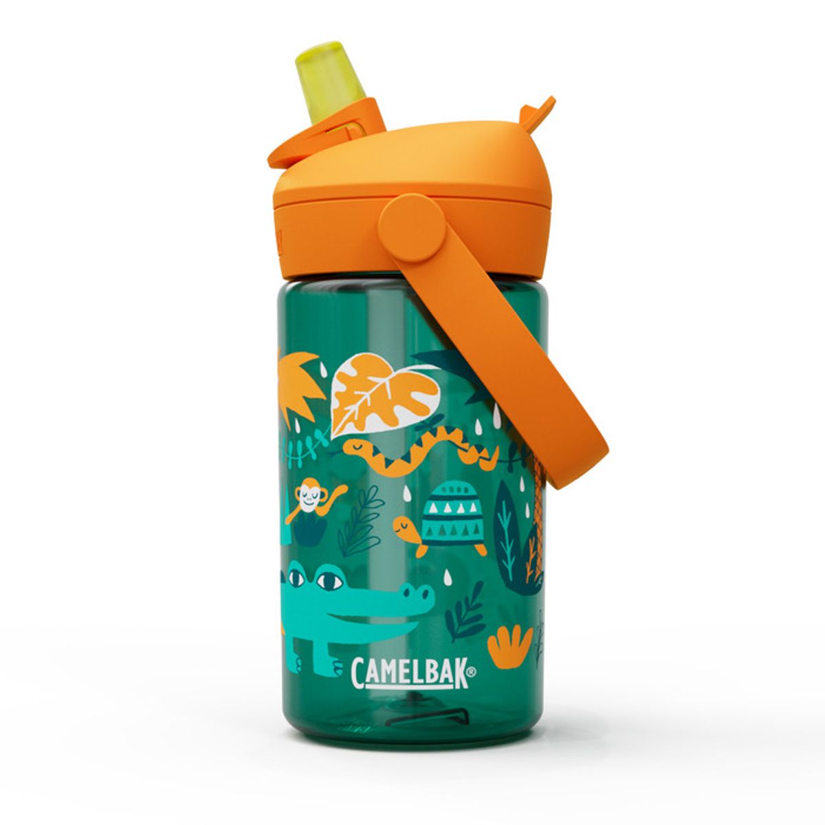 Camelbak Drikkeflaske Barn, Thrive Flip Straw Kids 400mL, Jungle Animals