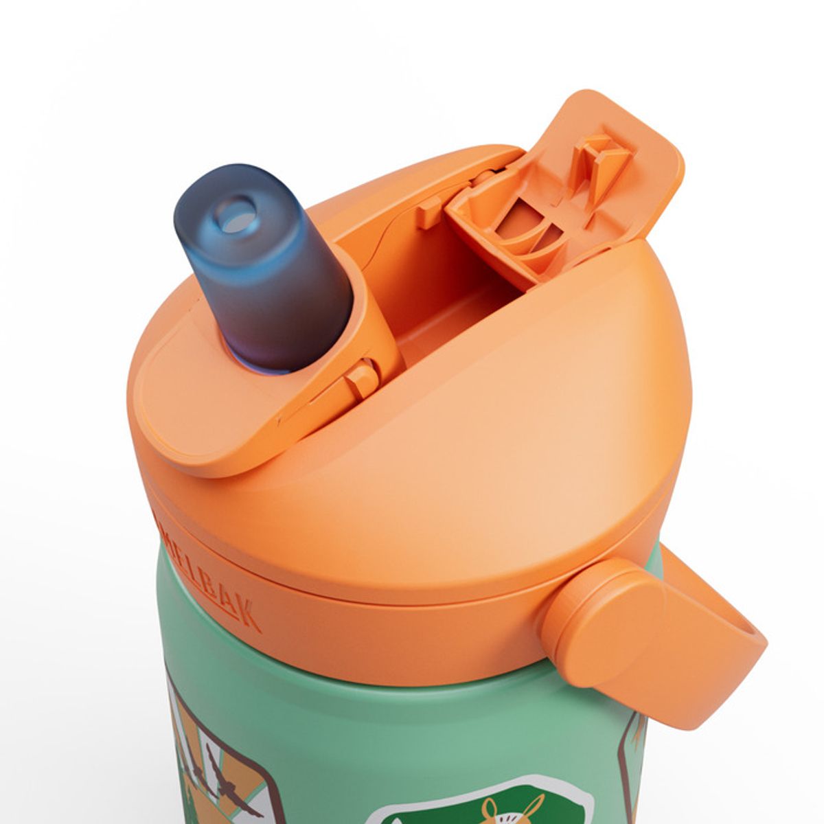 Camelbak Drikkeflaske Barn, Thrive Flip Straw Kids VSS Camp Badges 0,35L