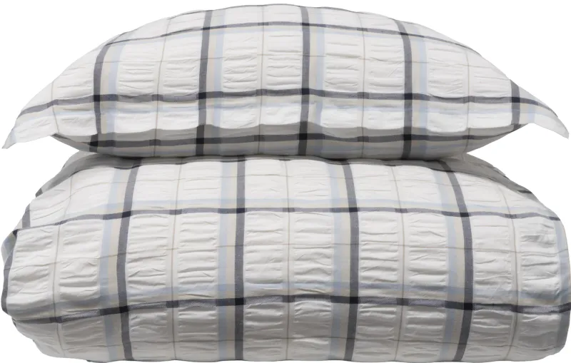 Halvor Bakke Nox sengesett 140x220/50x70 Blå / Midnight blue