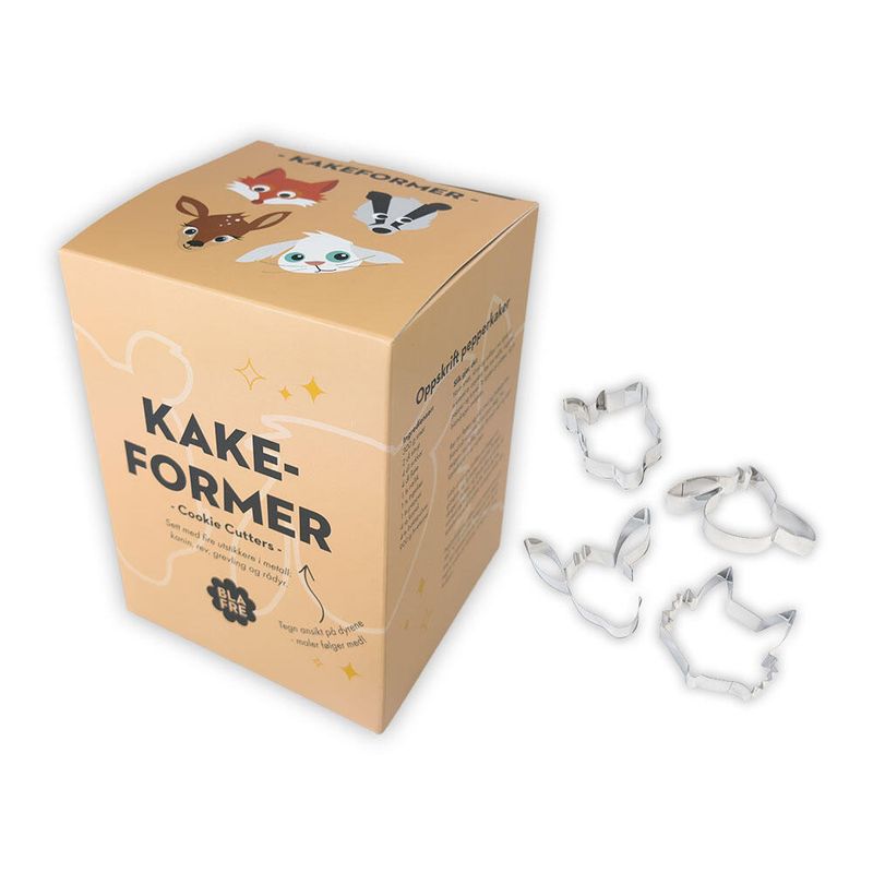 Blafre Pepperkakeformer - Skogsvenner Sett med 4