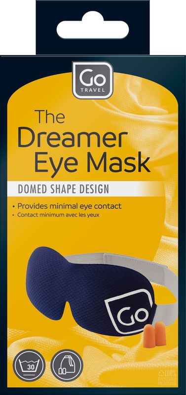Sovemaske Go Travel Dreamer Komfort med ørepropper