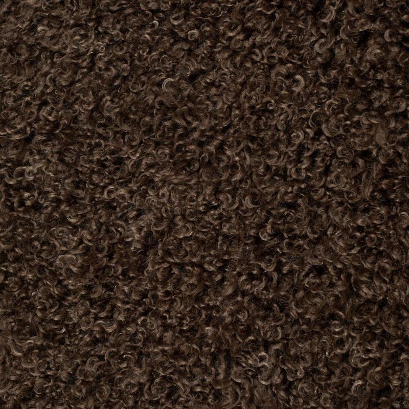 Pute med fyll Wooly 45x45 cm, brun - Skinnwille