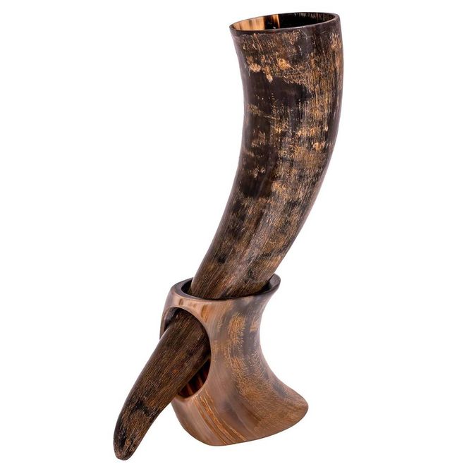 Hovedbilde Mjødkrus - Vikinghorn med holder