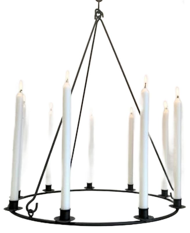 Spegels Håndsmidd Lysekrone for 9 lys, 58 cm