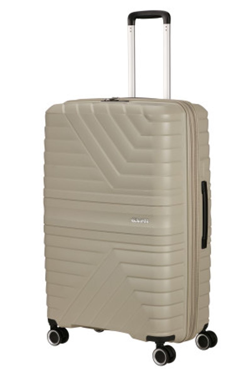 American Tourister Flytwist stor koffert 78 cm – Sandstone