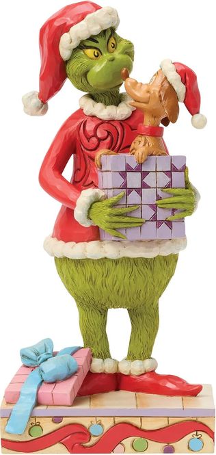 Hovedbilde Grinchen Julefigur - Max ut av gaven 24 cm