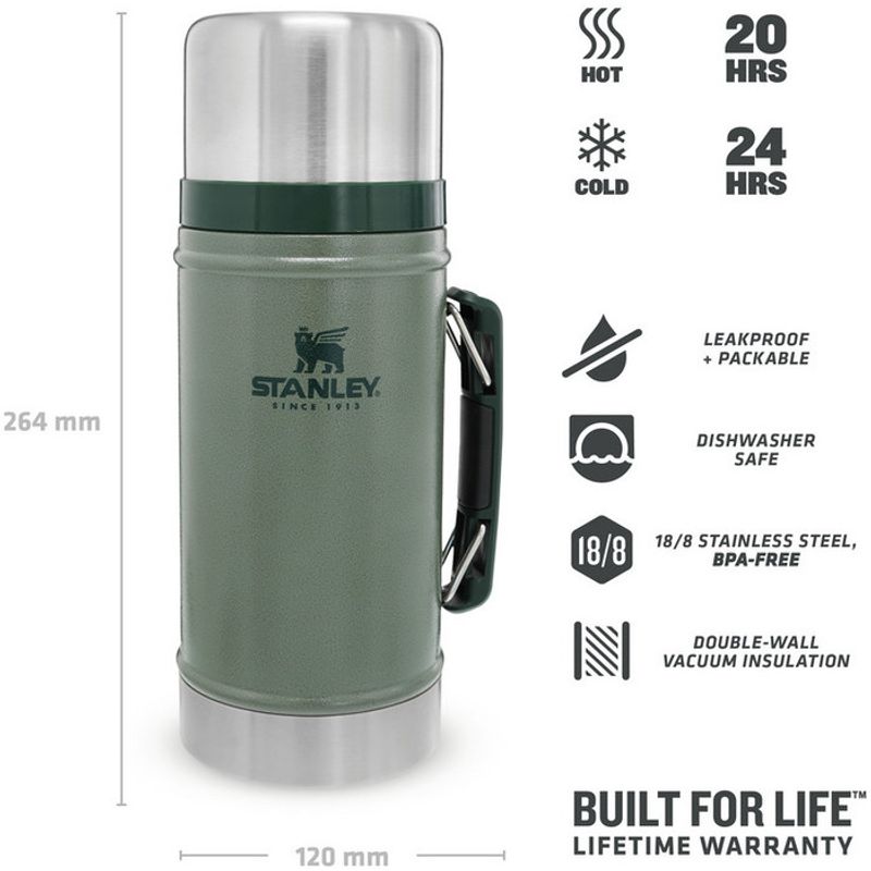 Stanley Mattermos Classic Hammertone Green 0,94 L