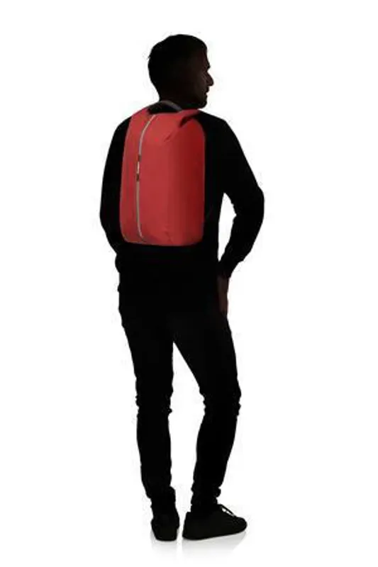 Samsonite Securipak PC-ryggsekk Tyverisikret 17L, rød