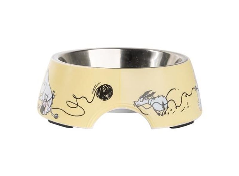 Mummi Pets Matskål - Medium Gul