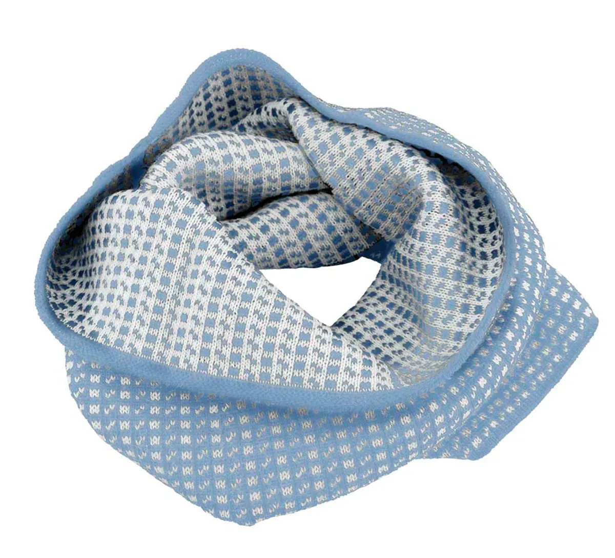 Hals 100% Ull Islender lyseblå