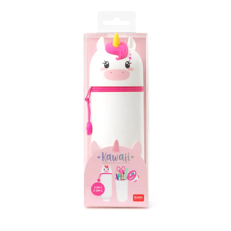 Silikon penal Kawaii, 2i1 Enhjørning - Legami