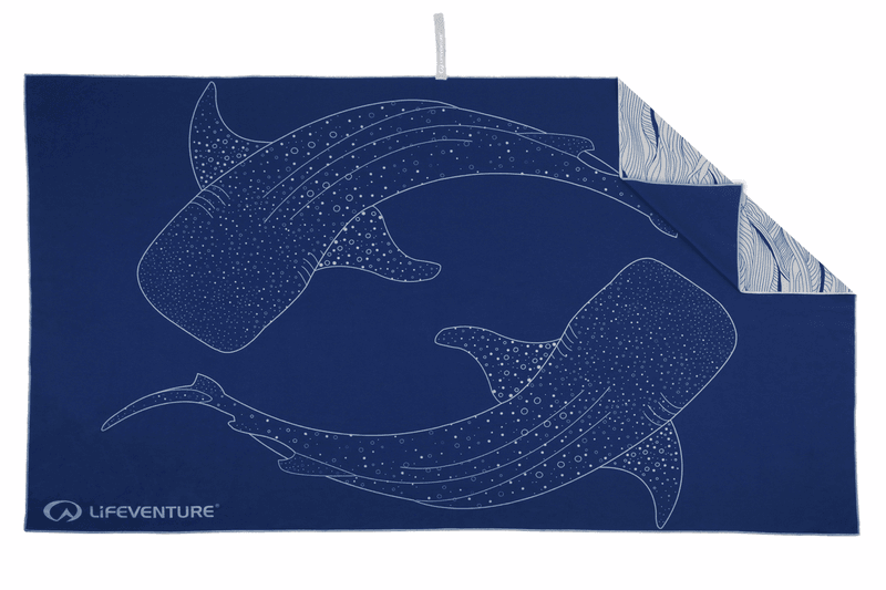Turhåndkle SoftFibre Trek Towel R Whale Shark 150 x 90 cm