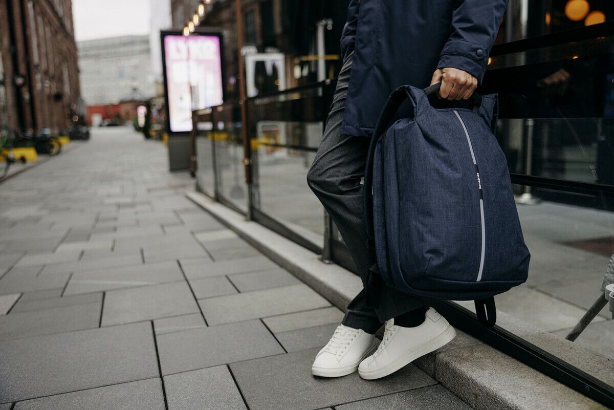 Samsonite Securipak PC-ryggsekk Tyverisikret 25,5L, blå