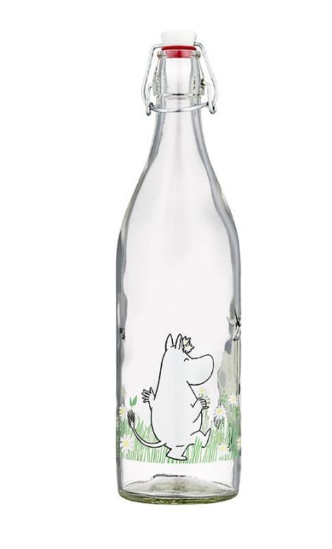 Mummi Glassflaske 1L - i hagen