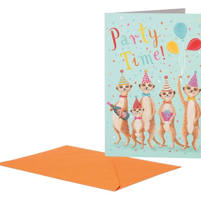 Hovedbilde Party Time – gratulasjonskort