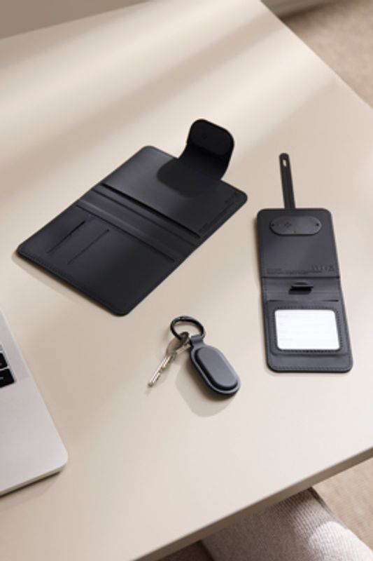 VINGA Baltimore RCS passetui med Finder Dual – sort (iOS & Android)