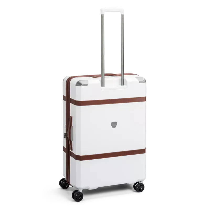 North Pioneer Vintage Pro Utvidbar Koffert, 76 cm, 102/112L, Hvit