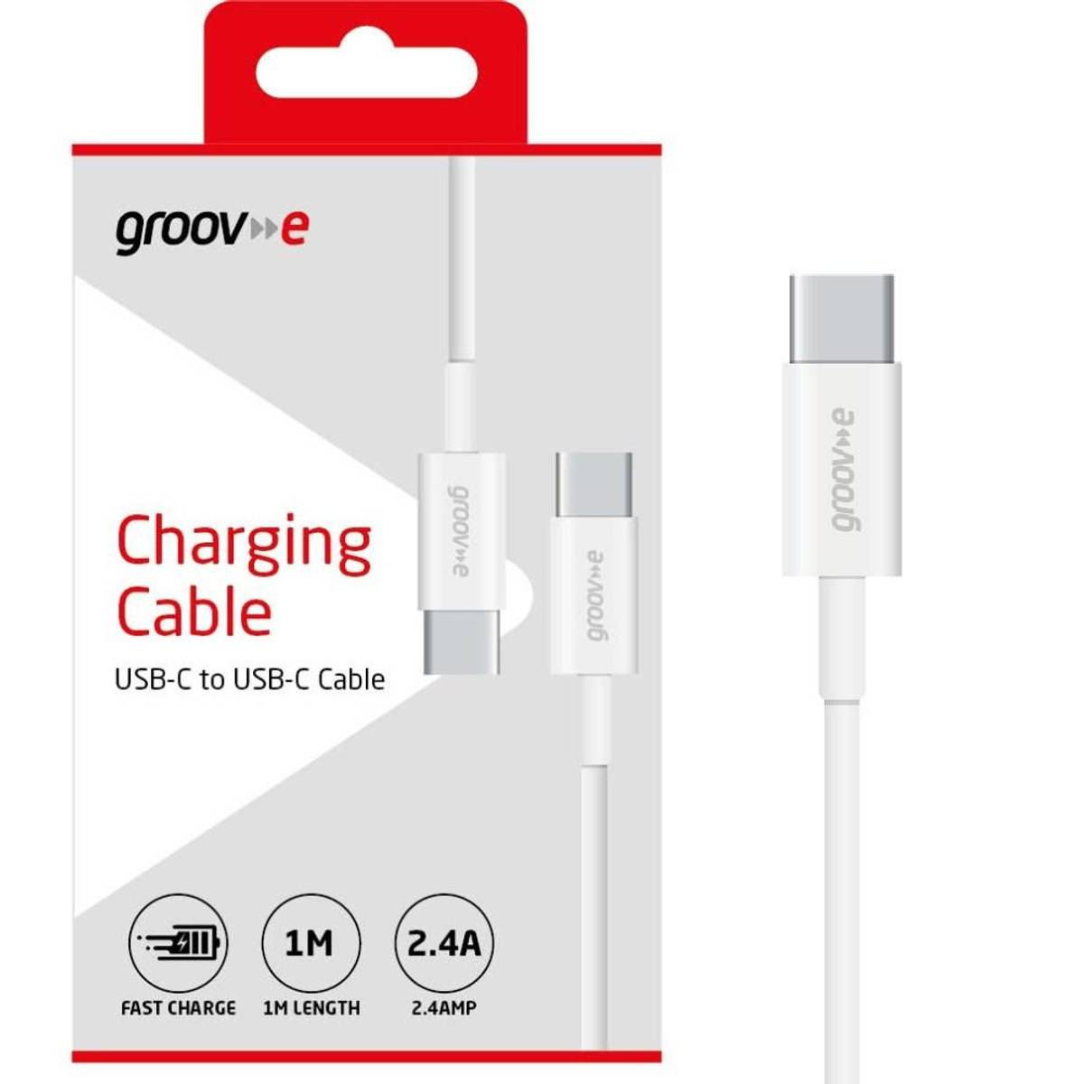 Groove Ladekabel USB-C til USB-C 1m 