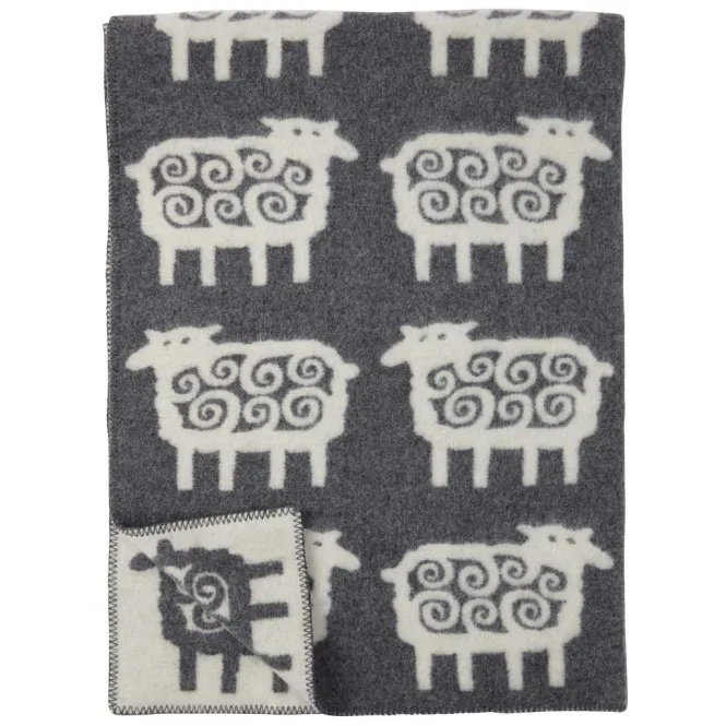 Hovedbilde Pledd i lammeull Sheep fra Klippan