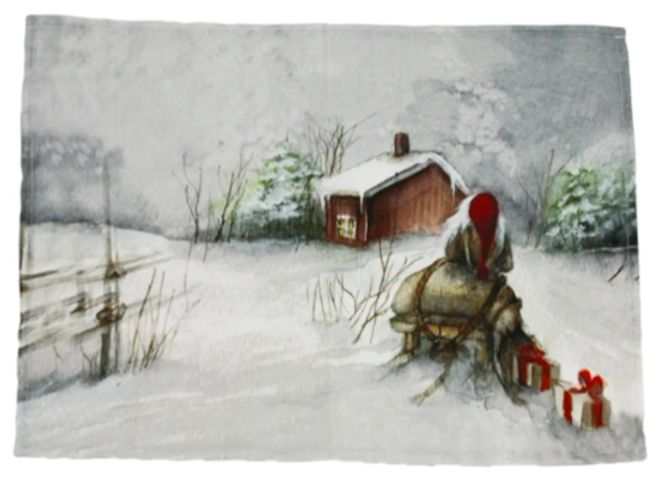 Hovedbilde Brikke Nisse Med Sleden - Gammelnissen 