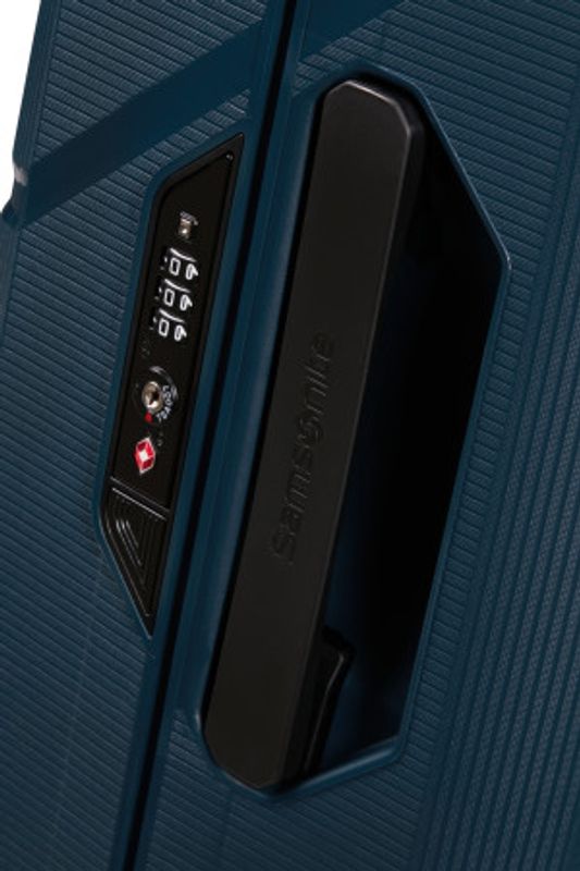 Samsonite Magnum ECO hard Medium koffert 69 cm 4 hjul Navy