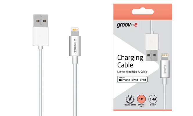 Hovedbilde Groove Ladekabel Lightning til USB-A 1m