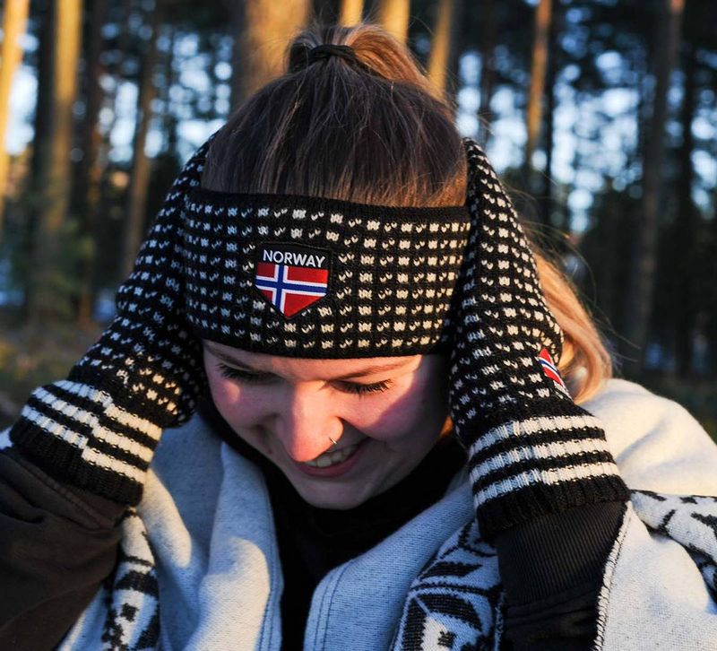 Pannebånd Islender sort