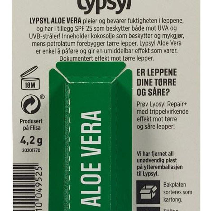 Leppepomade Lypsyl med solfaktor