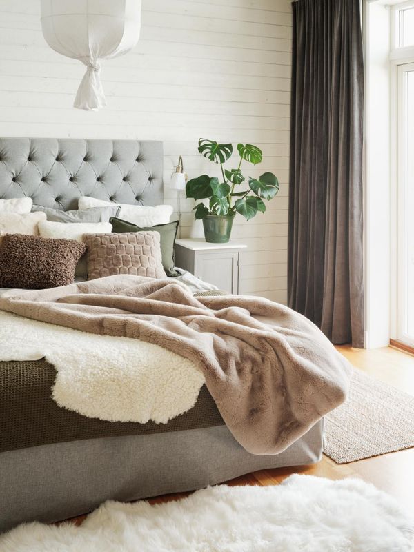 Fluffy Pledd 120x180 cm – Taupe