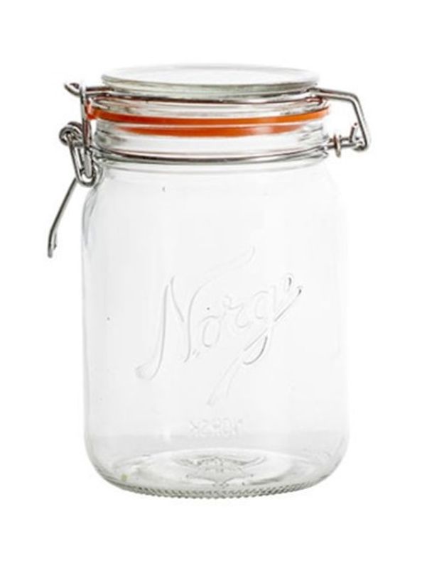 Norgesglasset 0,7L med hengslet lokk