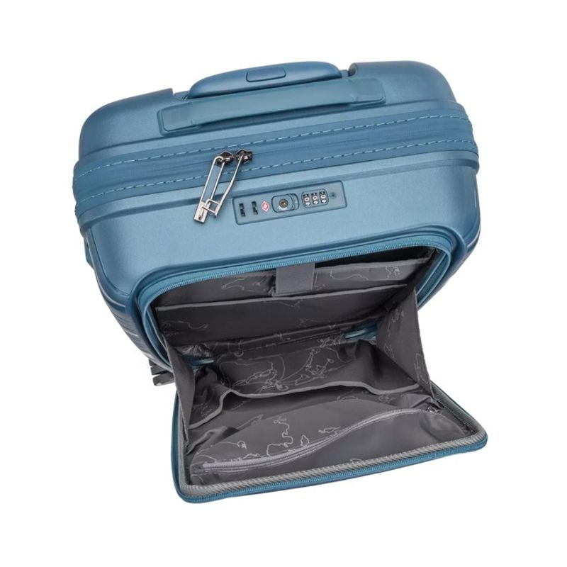 North Pioneer Oslo Kabinkoffert Laptoplomme, 4 hjul, 55 cm, 31L