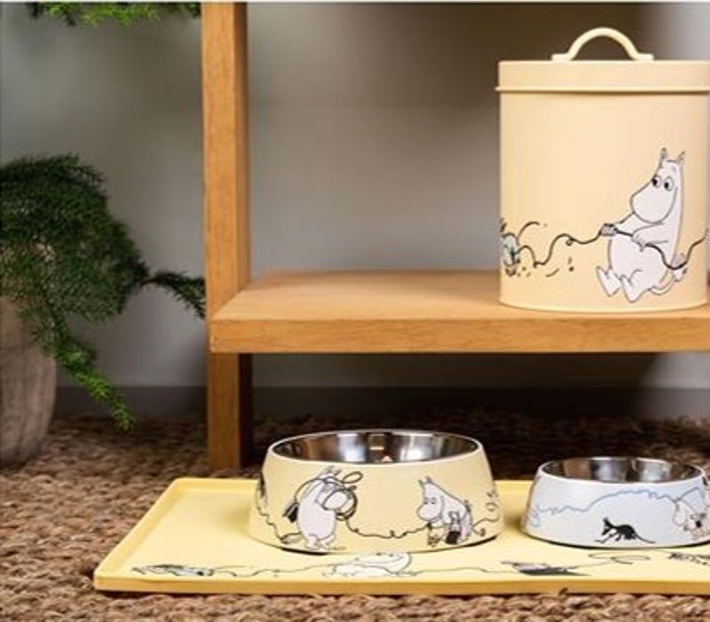 Mummi Pets Matskål - Medium Gul