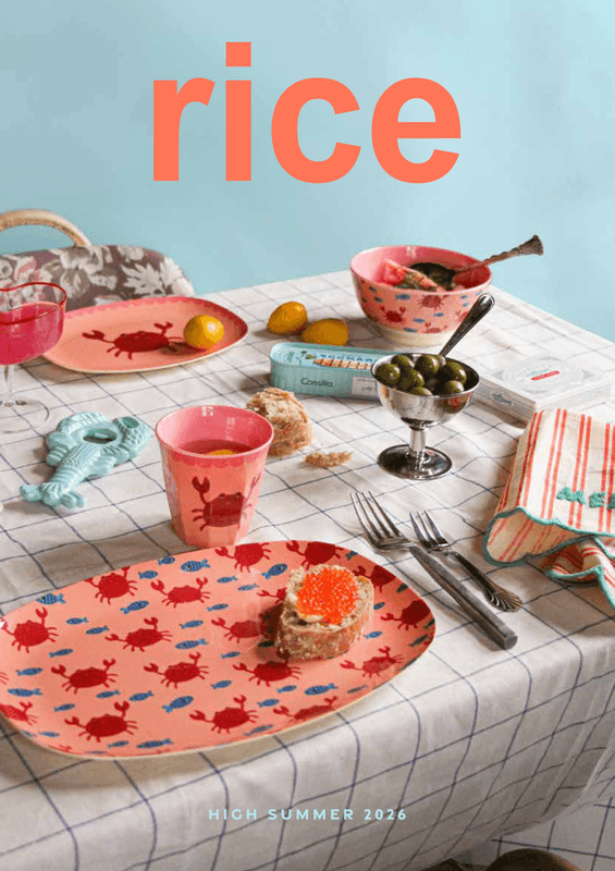 Serveringsfat fra Rice med krabbemotiv (L 30 cm)