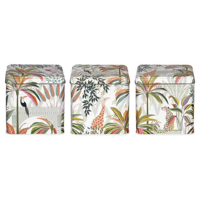 Hovedbilde Oppbevaringsbokser Palm Garden  sett med 3  